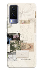 Soft Aesthetic Vivo V21E 5G Hard Case Back Cover by Casekaro