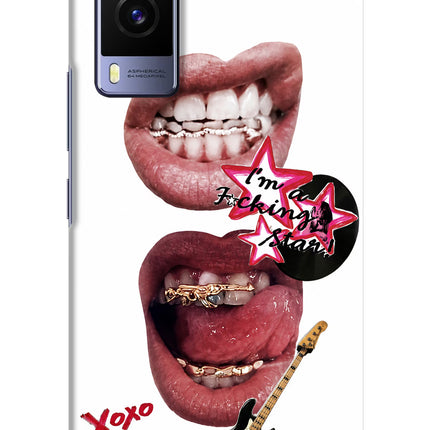 Rockstar Vivo V21E 5G Hard Case Back Cover by Casekaro