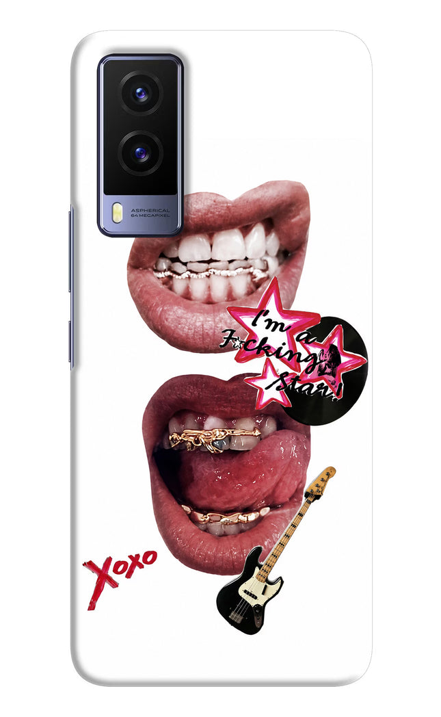 Rockstar Vivo V21E 5G Hard Case Back Cover by Casekaro