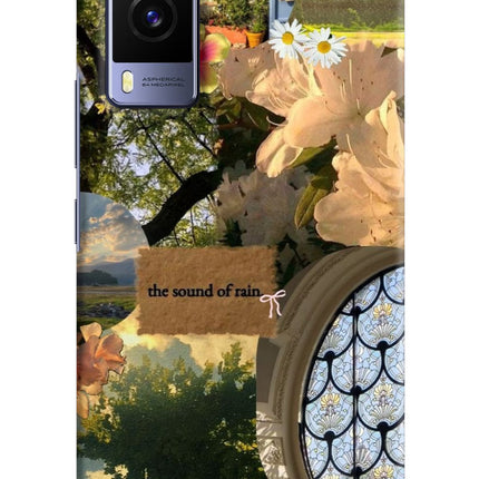 Rain Vivo V21E 5G Hard Case Back Cover by Casekaro