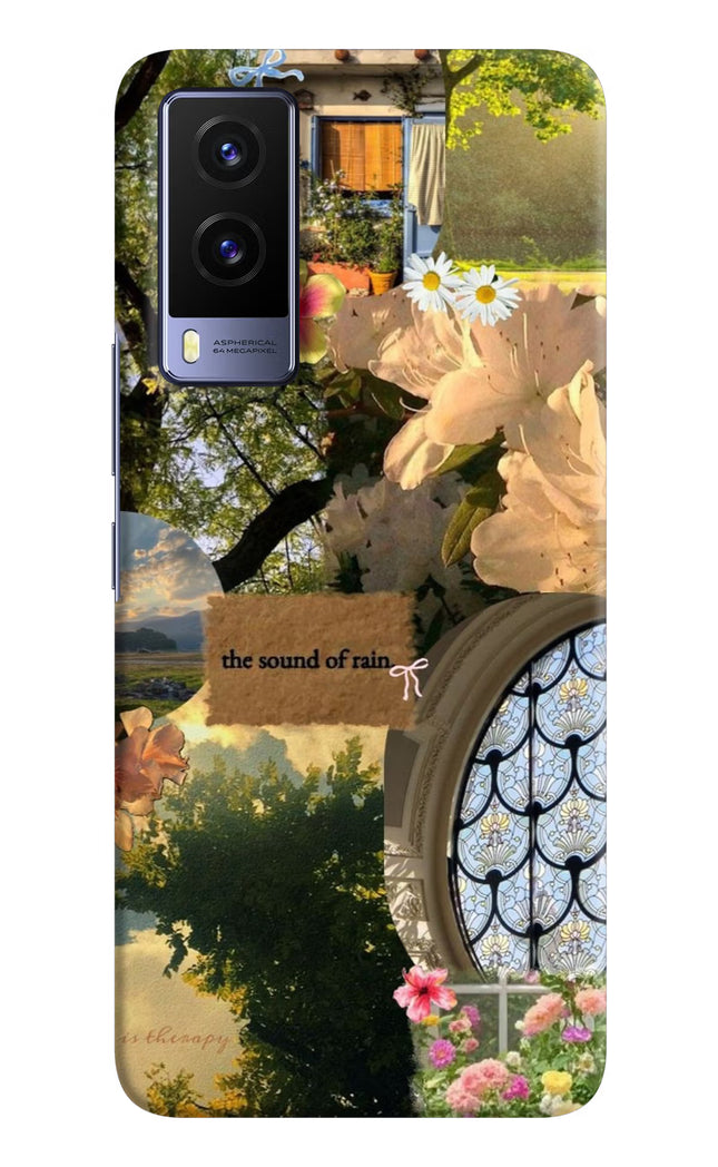 Rain Vivo V21E 5G Hard Case Back Cover by Casekaro