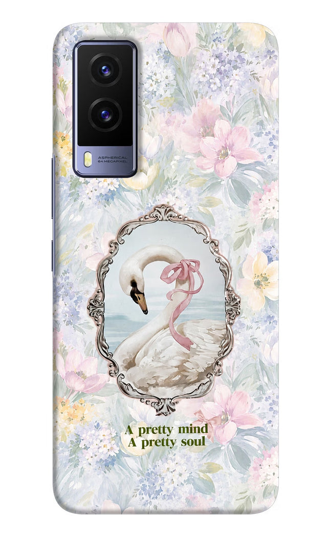 Pretty Mind Pretty Soul Vivo V21E 5G Hard Case Back Cover by Casekaro