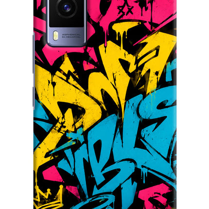 Graffiti Vibe Vivo V21E 5G Hard Case Back Cover by Casekaro