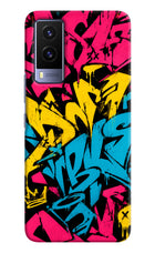 Graffiti Vibe Vivo V21E 5G Hard Case Back Cover by Casekaro