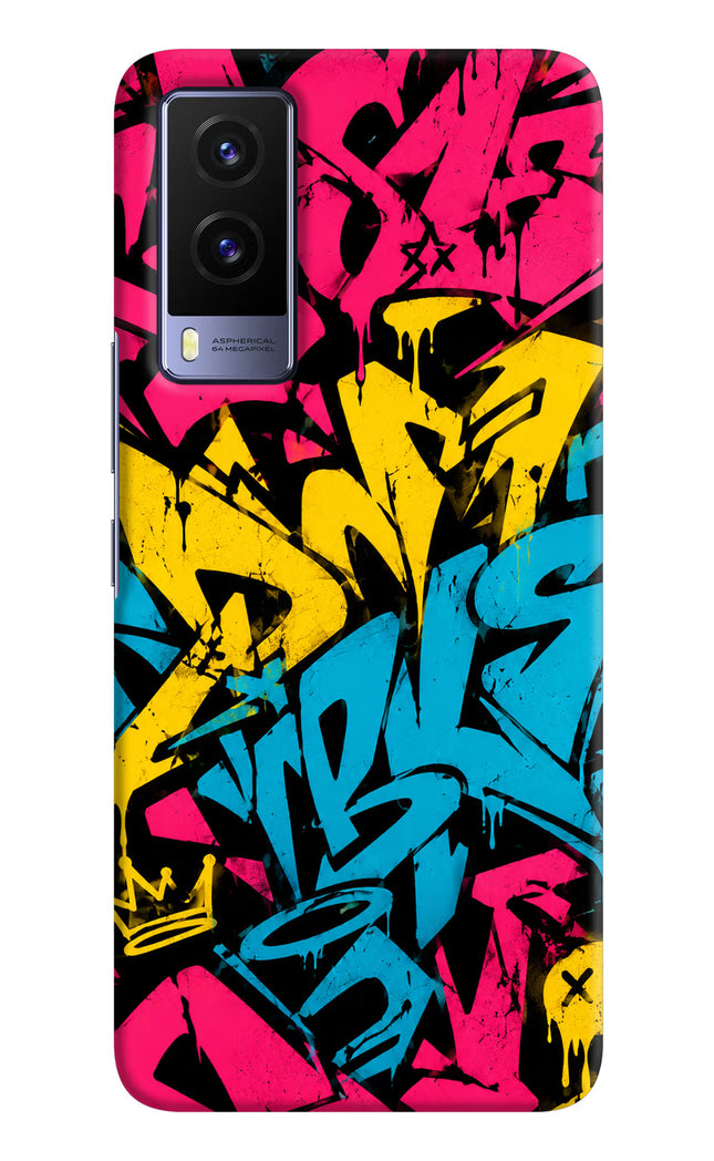 Graffiti Vibe Vivo V21E 5G Hard Case Back Cover by Casekaro