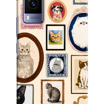 Mirror Cats Vivo V21E 5G Hard Case Back Cover by Casekaro