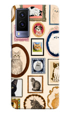 Mirror Cats Vivo V21E 5G Hard Case Back Cover by Casekaro