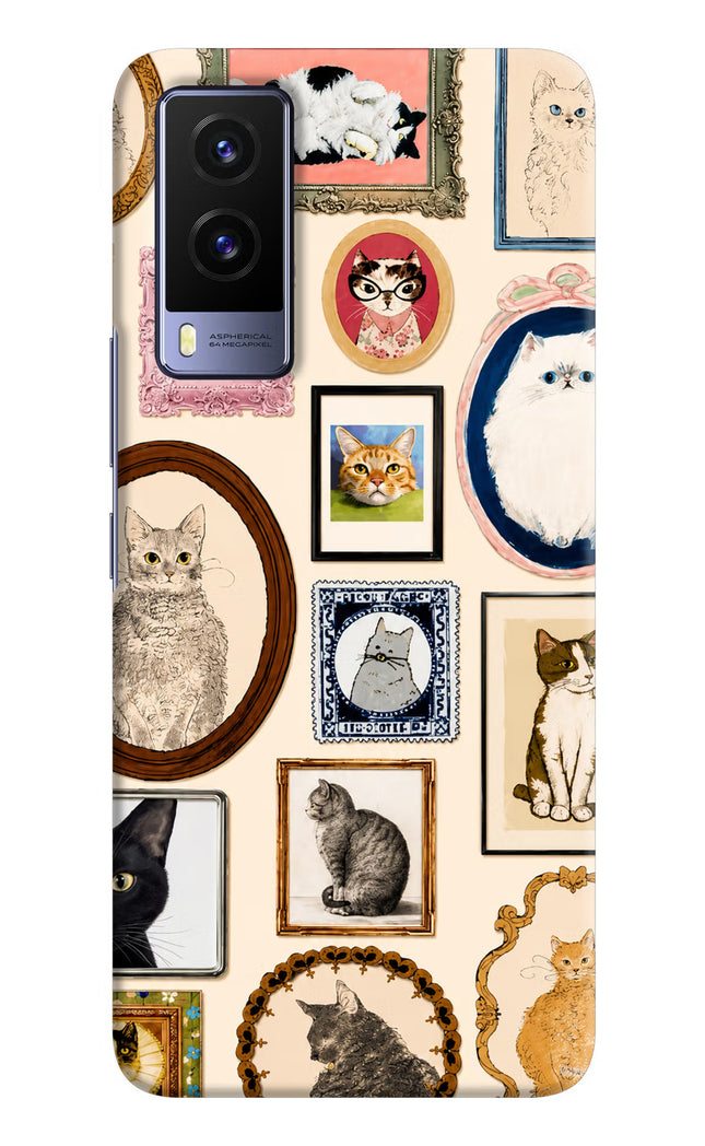 Mirror Cats Vivo V21E 5G Hard Case Back Cover by Casekaro