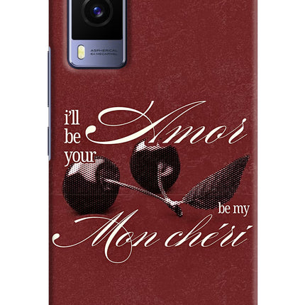 Velvet Cherry Vivo V21E 5G Hard Case Back Cover by Casekaro