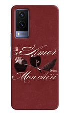 Velvet Cherry Vivo V21E 5G Hard Case Back Cover by Casekaro