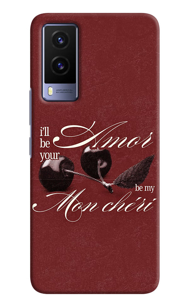 Velvet Cherry Vivo V21E 5G Hard Case Back Cover by Casekaro