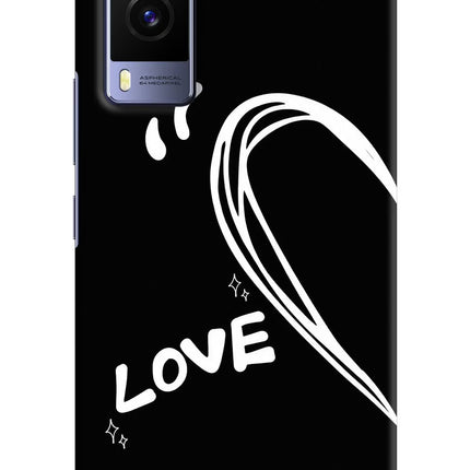 Love Line Vivo V21E 5G Hard Case Back Cover by Casekaro