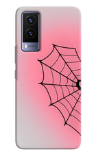 Pink Web Vivo V21E 5G Hard Case Back Cover by Casekaro