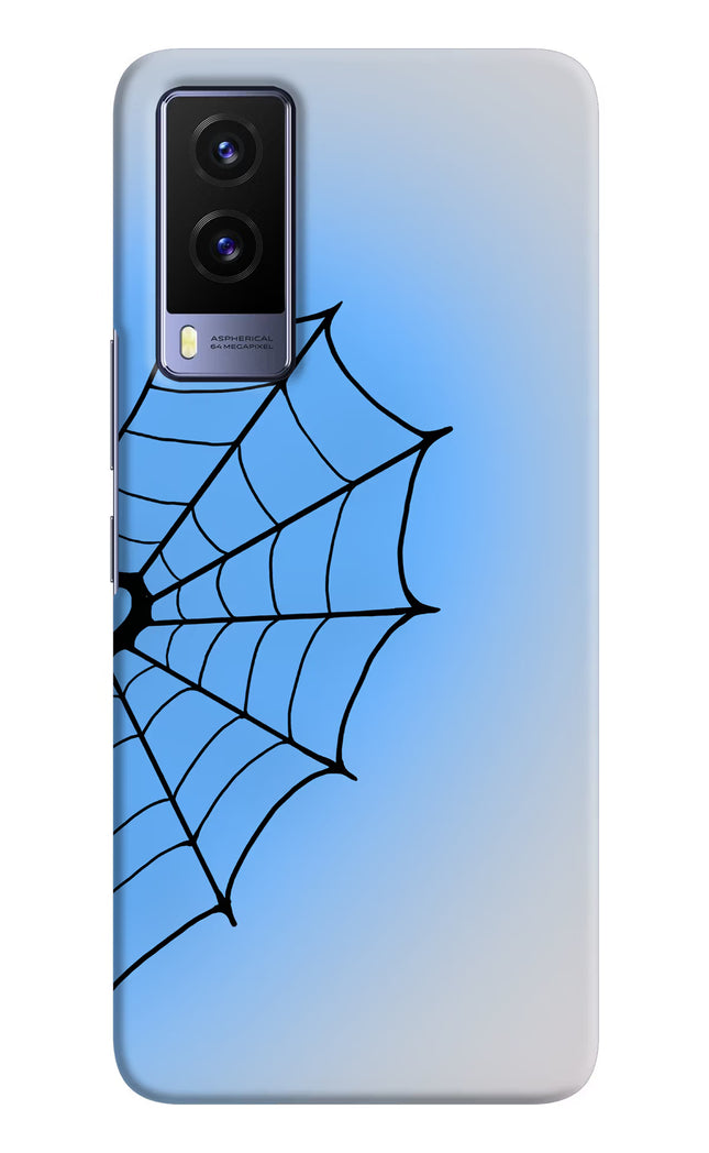 Blue Web Vivo V21E 5G Hard Case Back Cover by Casekaro