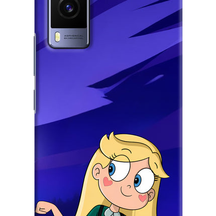 Star Glow Vivo V21E 5G Hard Case Back Cover by Casekaro