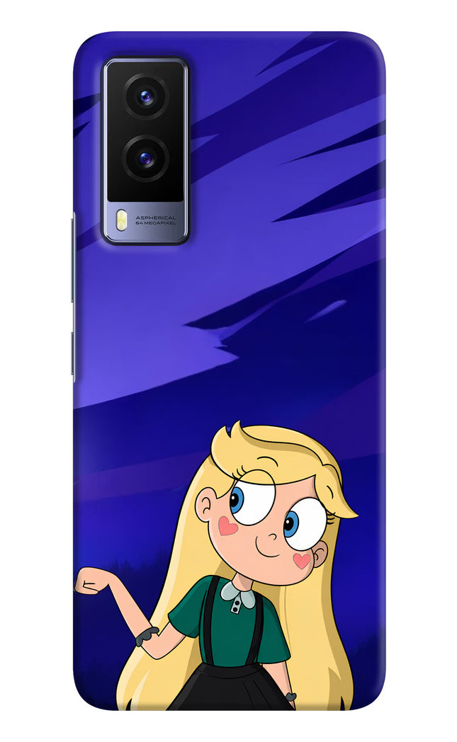 Star Glow Vivo V21E 5G Hard Case Back Cover by Casekaro