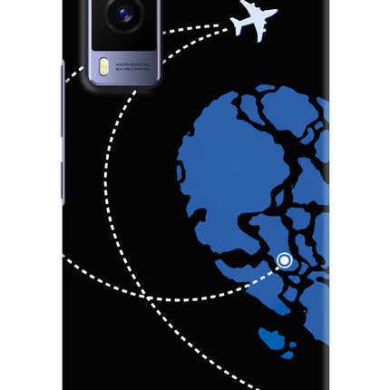 Love Orbit Vivo V21E 5G Hard Case Back Cover by Casekaro