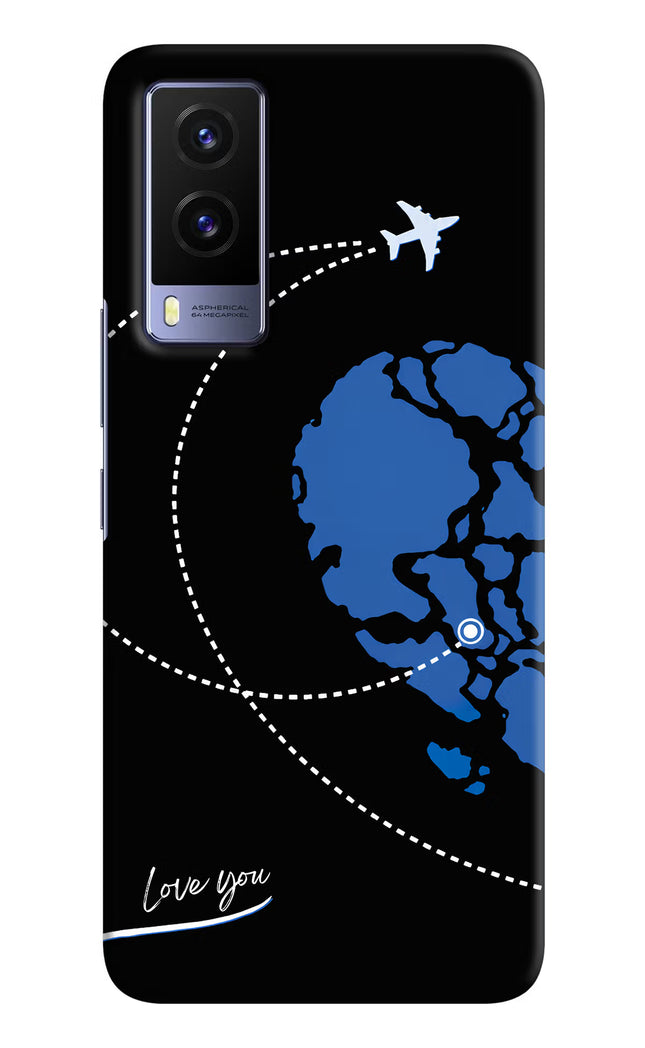 Love Orbit Vivo V21E 5G Hard Case Back Cover by Casekaro