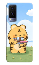 Tiger Treat Vivo V21E 5G Hard Case Back Cover by Casekaro