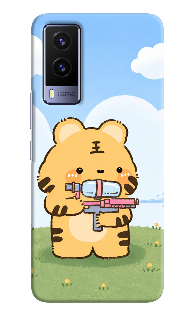 Tiger Treat Vivo V21E 5G Hard Case Back Cover by Casekaro