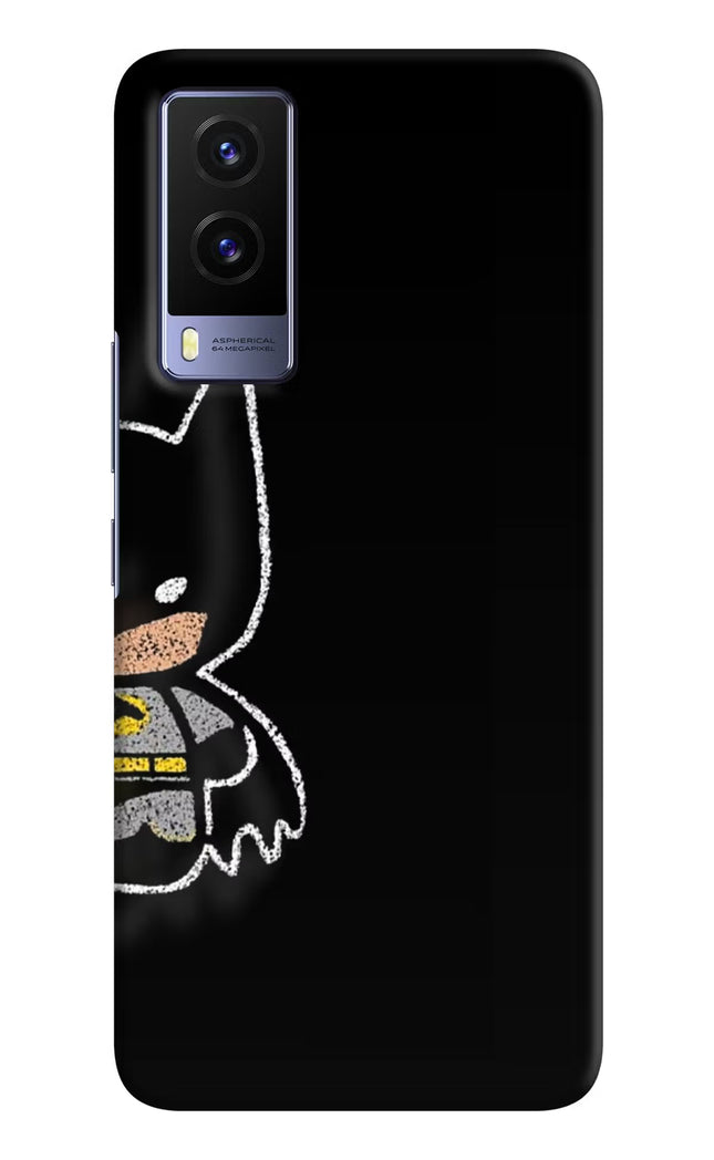 Bat Kitty Vivo V21E 5G Hard Case Back Cover by Casekaro