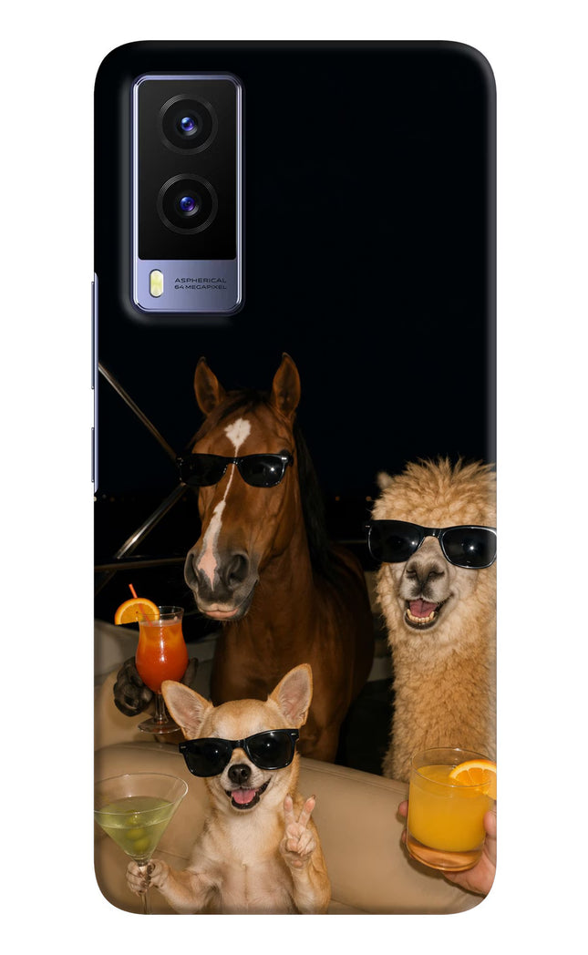Party Squad Vivo V21E 5G Hard Case Back Cover by Casekaro