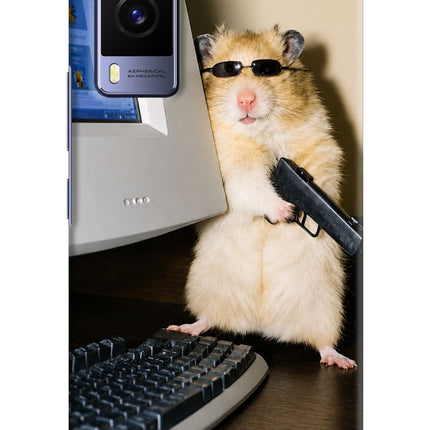 Hacker Hamster Vivo V21E 5G Hard Case Back Cover by Casekaro