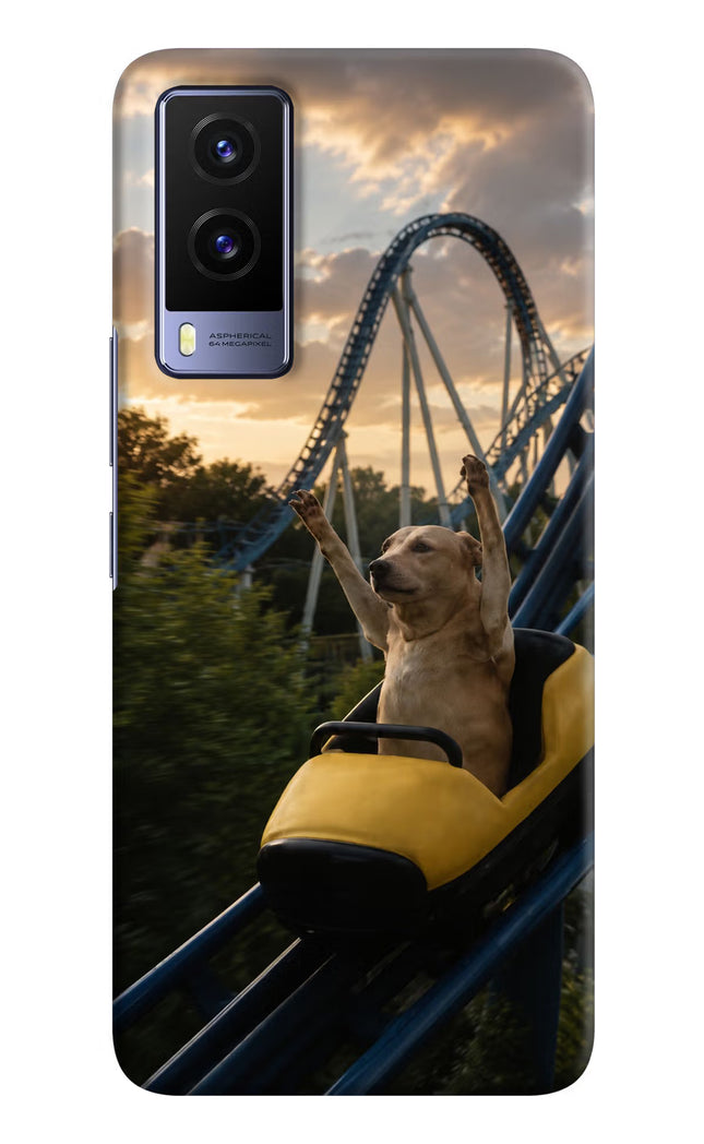 Rollercoaster Dog Vivo V21E 5G Hard Case Back Cover by Casekaro
