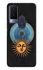 Divine Sun Vivo V21E 5G Hard Case Back Cover by Casekaro