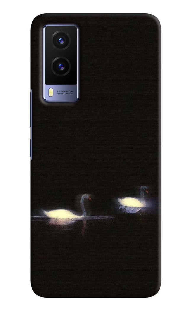 Silent Swans Vivo V21E 5G Hard Case Back Cover by Casekaro