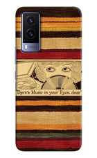 Vinyl Stripes Vivo V21E 5G Back Cover