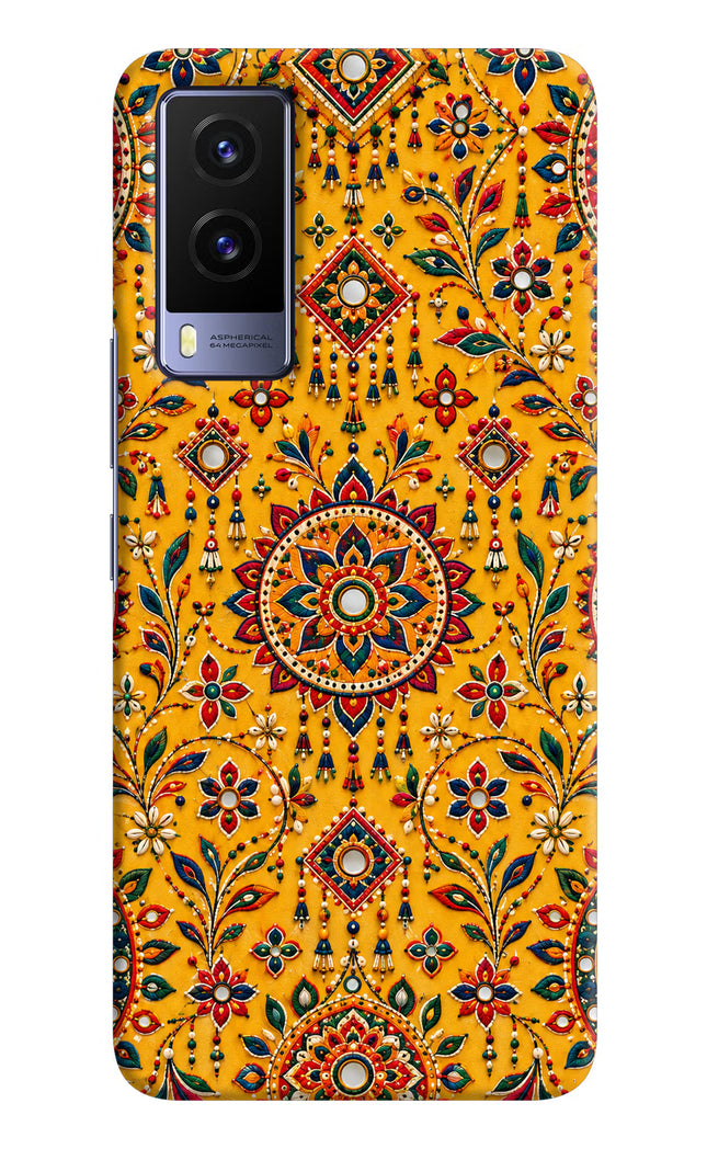Sunlit Aura Vivo V21E 5G Hard Case Back Cover by Casekaro