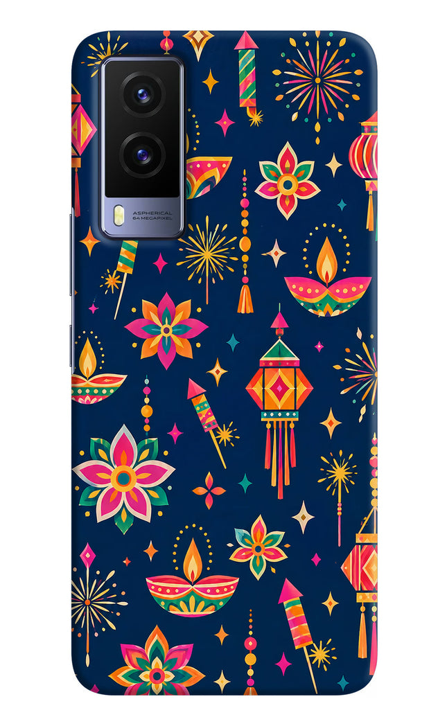 Festive Pop Vivo V21E 5G Hard Case Back Cover by Casekaro