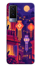 Lantern Lane Vivo V21E 5G Hard Case Back Cover by Casekaro