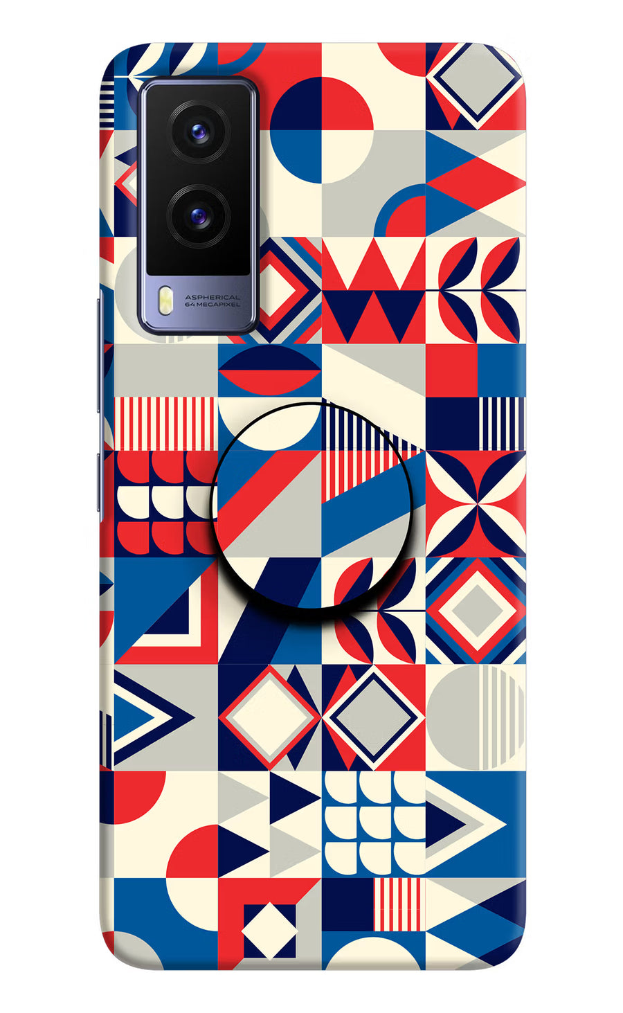 Colorful Pattern Vivo V21E 5G Pop Case, Hard case