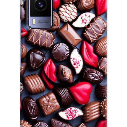 Chocolates Vivo V21E 5G Pop Case by Casekaro