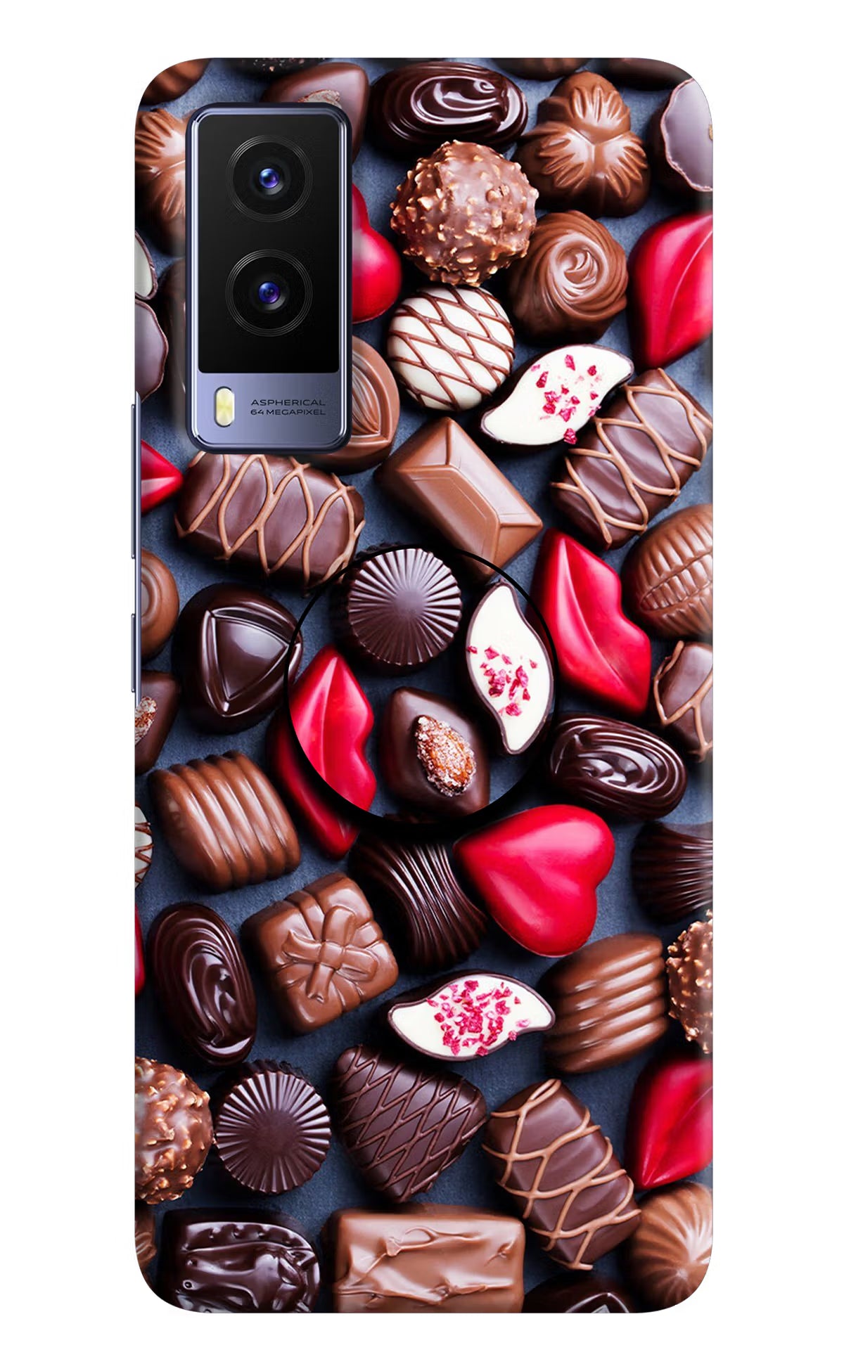 Chocolates Vivo V21E 5G Pop Case by Casekaro
