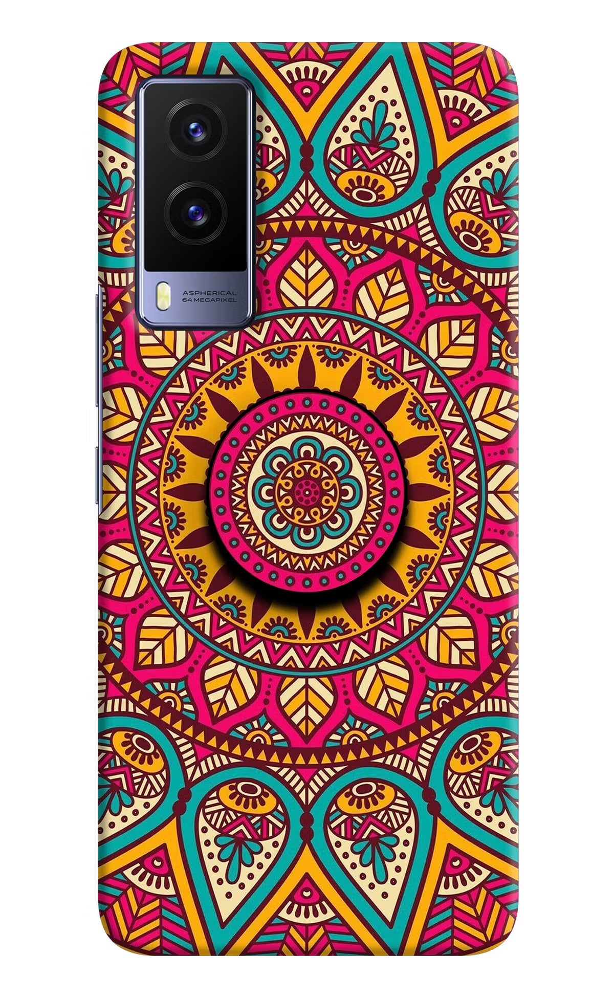 Mandala Vivo V21E 5G Pop Case by Casekaro