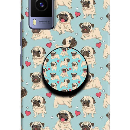 Pug Dog Vivo V21E 5G Pop Case by Casekaro