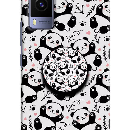 Cute Panda Vivo V21E 5G Pop Case by Casekaro