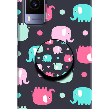 Baby Elephants Vivo V21E 5G Pop Case by Casekaro