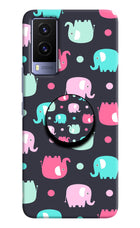 Baby Elephants Vivo V21E 5G Pop Case by Casekaro