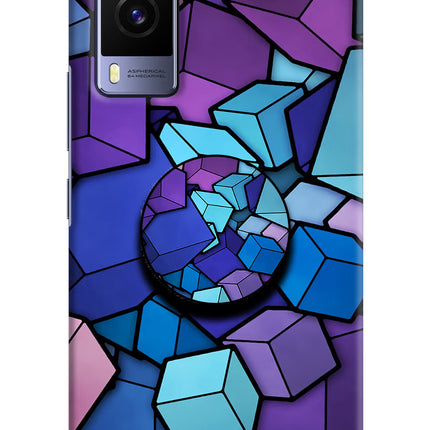 Cubic Abstract Vivo V21E 5G Pop Case by Casekaro