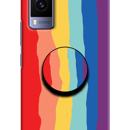 Rainbow Vivo V21E 5G Pop Case by Casekaro