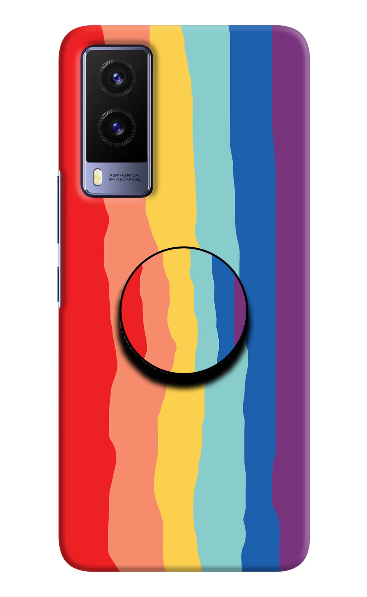 Rainbow Vivo V21E 5G Pop Case by Casekaro