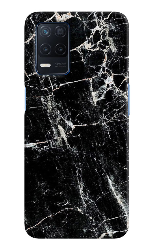 Black Marble Texture Realme Narzo 30 5G Hard Case Back Cover by Casekaro