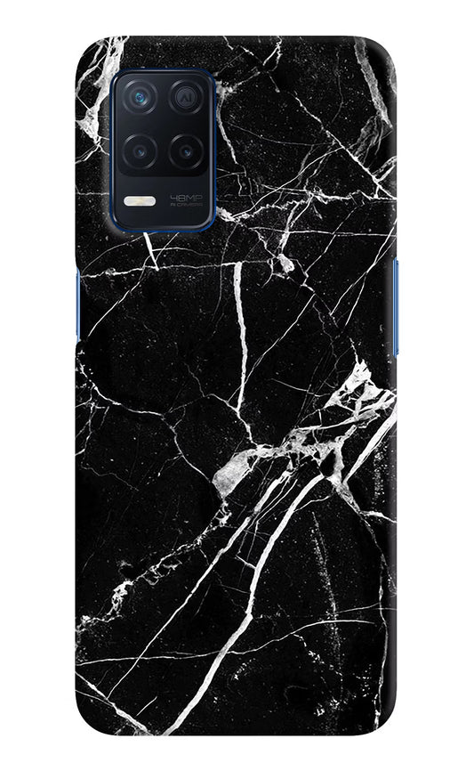 Black Marble Pattern Realme Narzo 30 5G Hard Case Back Cover by Casekaro