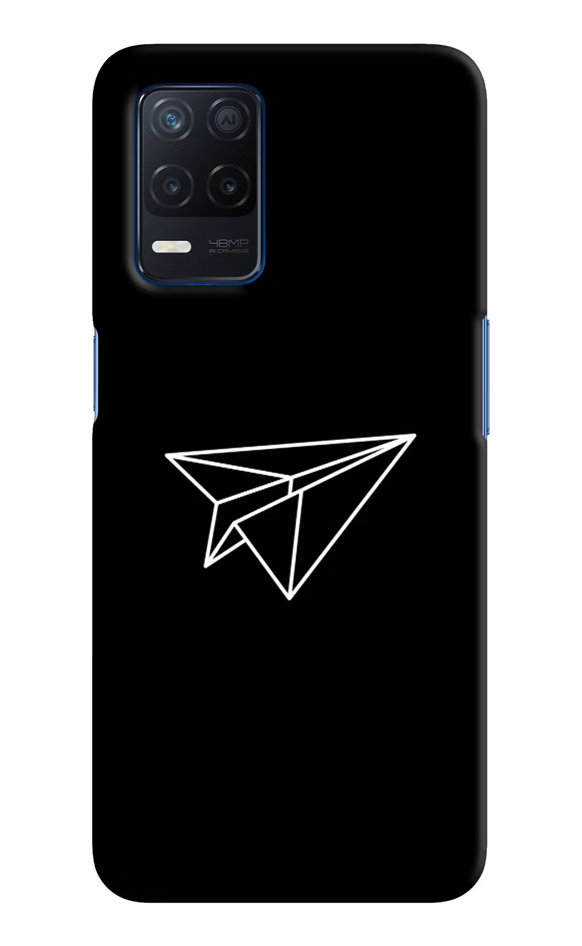 Paper Plane White Realme Narzo 30 5G Hard Case Back Cover by Casekaro