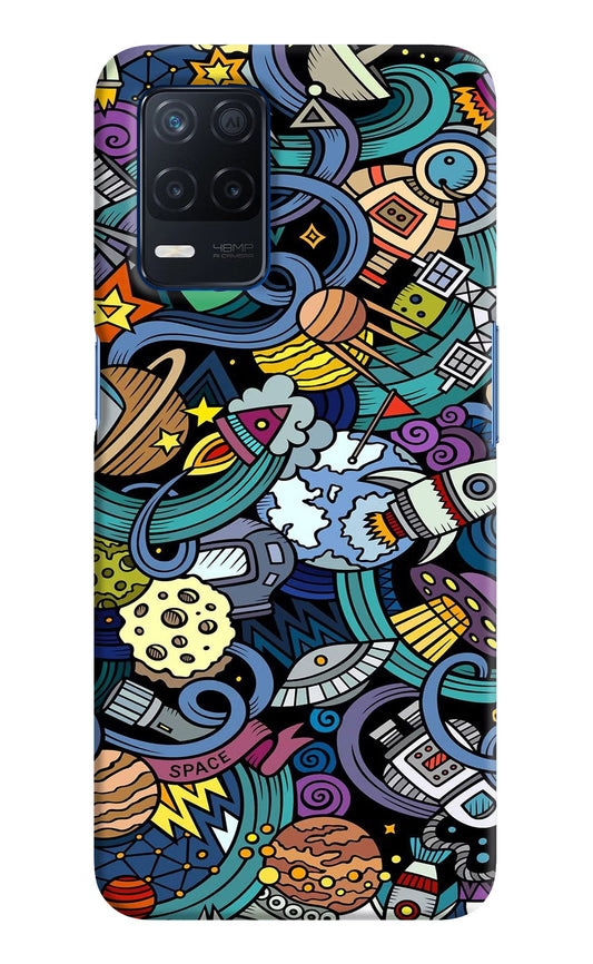 Space Abstract Realme Narzo 30 5G Hard Case Back Cover by Casekaro