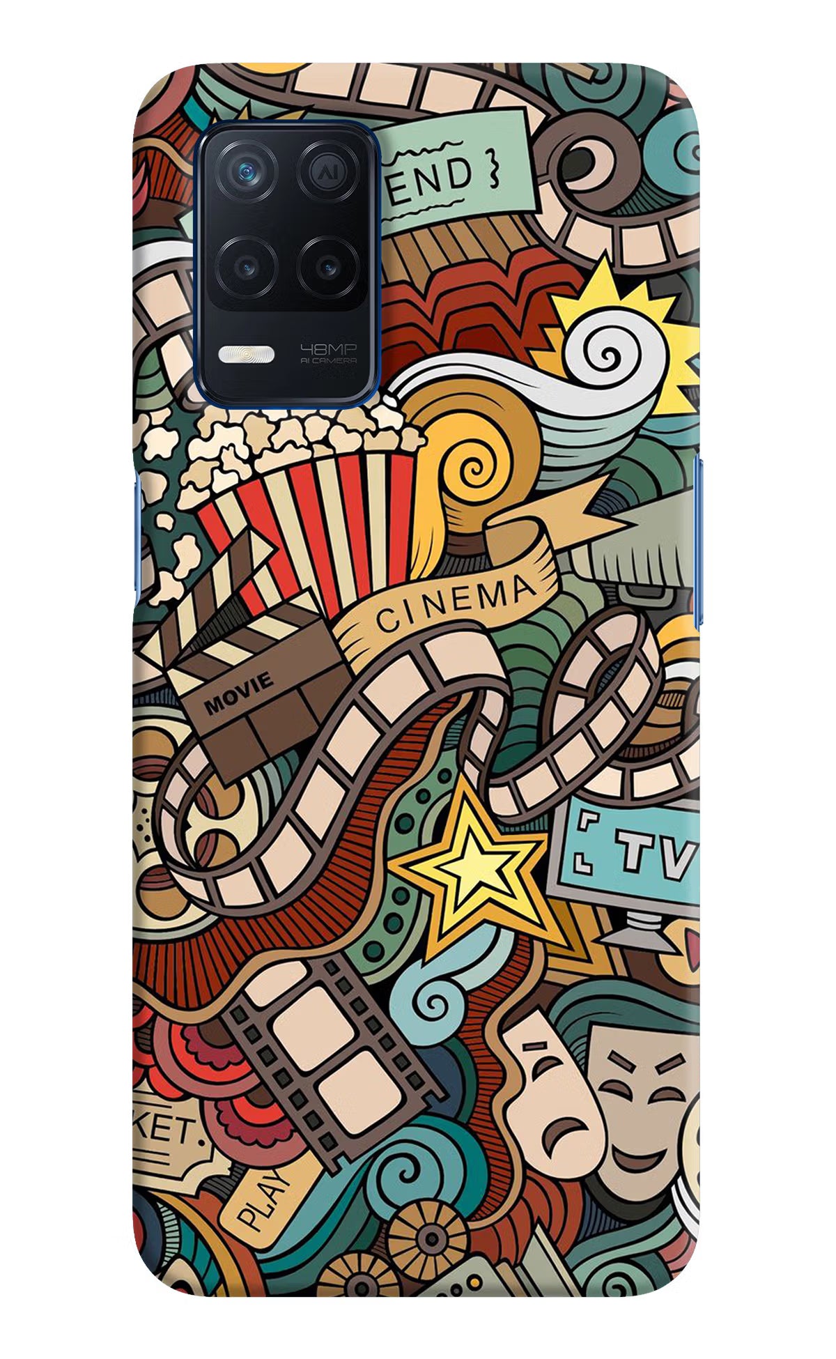 Cinema Abstract Realme Narzo 30 5G Hard Case Back Cover by Casekaro